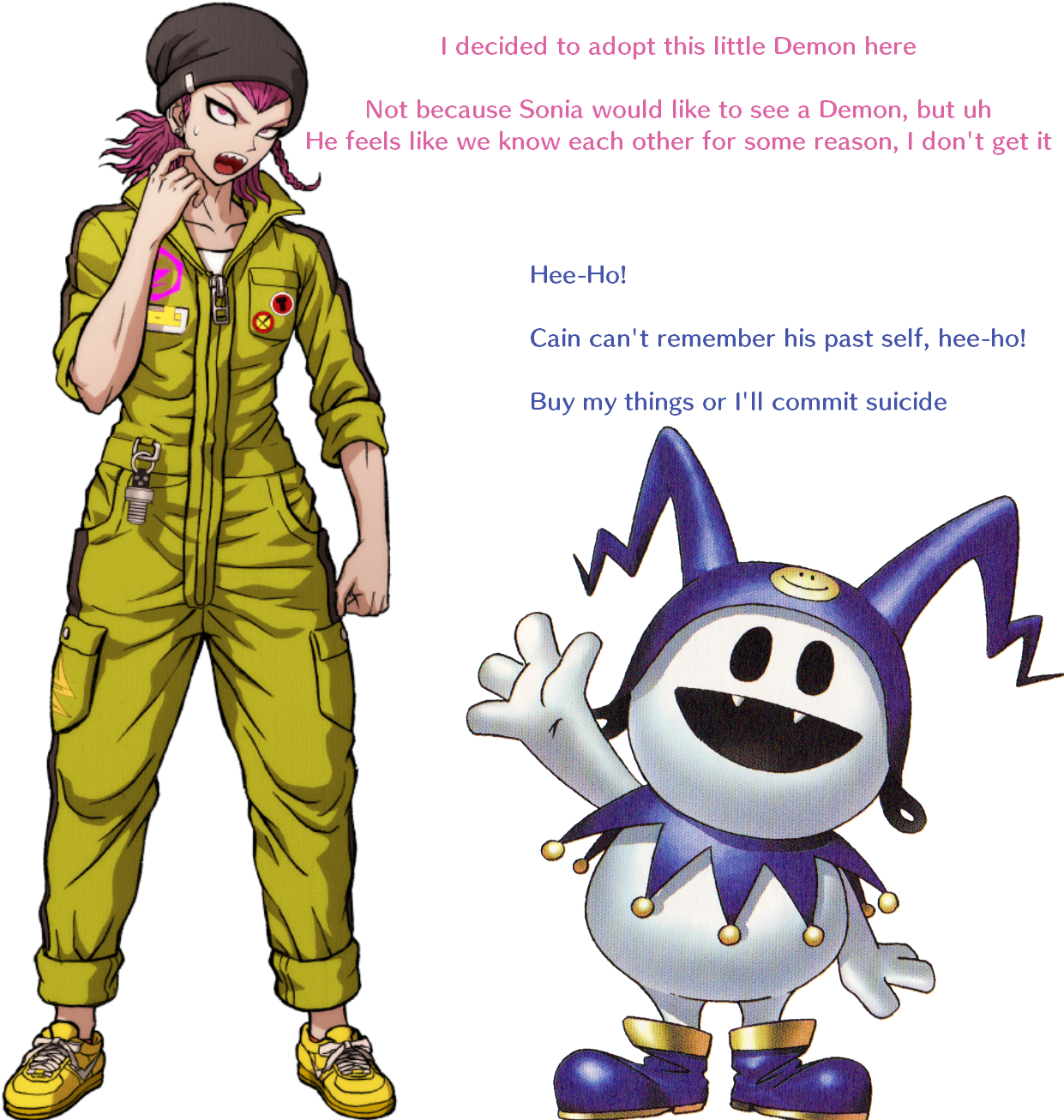 Memedaily Character Interacting With A Soda - Shin Megami Tensei Jack Frost Logo (1241x1456), Png Download
