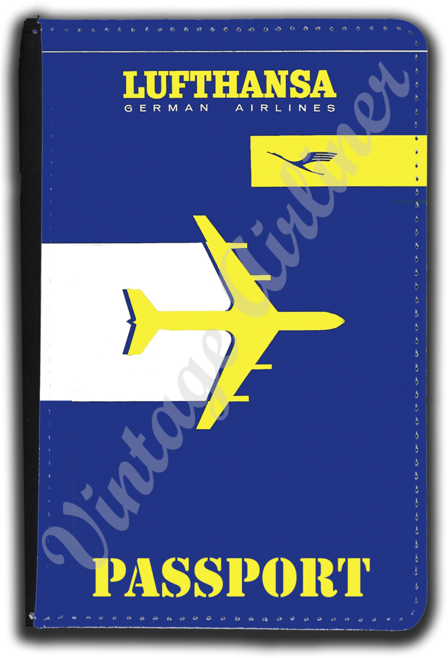 Lufthansa Airlines Timetable Cover Passport Case - Aerospace Manufacturer (658x1024), Png Download