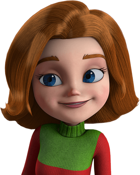 Mom's Background - Cartoon (594x595), Png Download