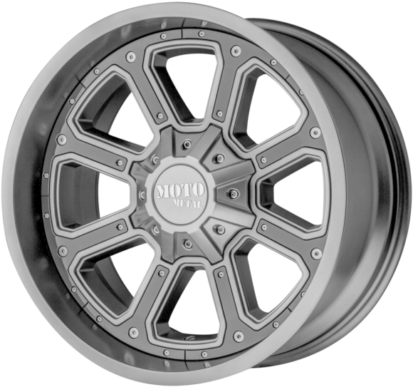 Buy 18 Inch Grey Black Wheels Rim Lifted Dodge Ram - Moto Metal 984 Wheels (640x640), Png Download