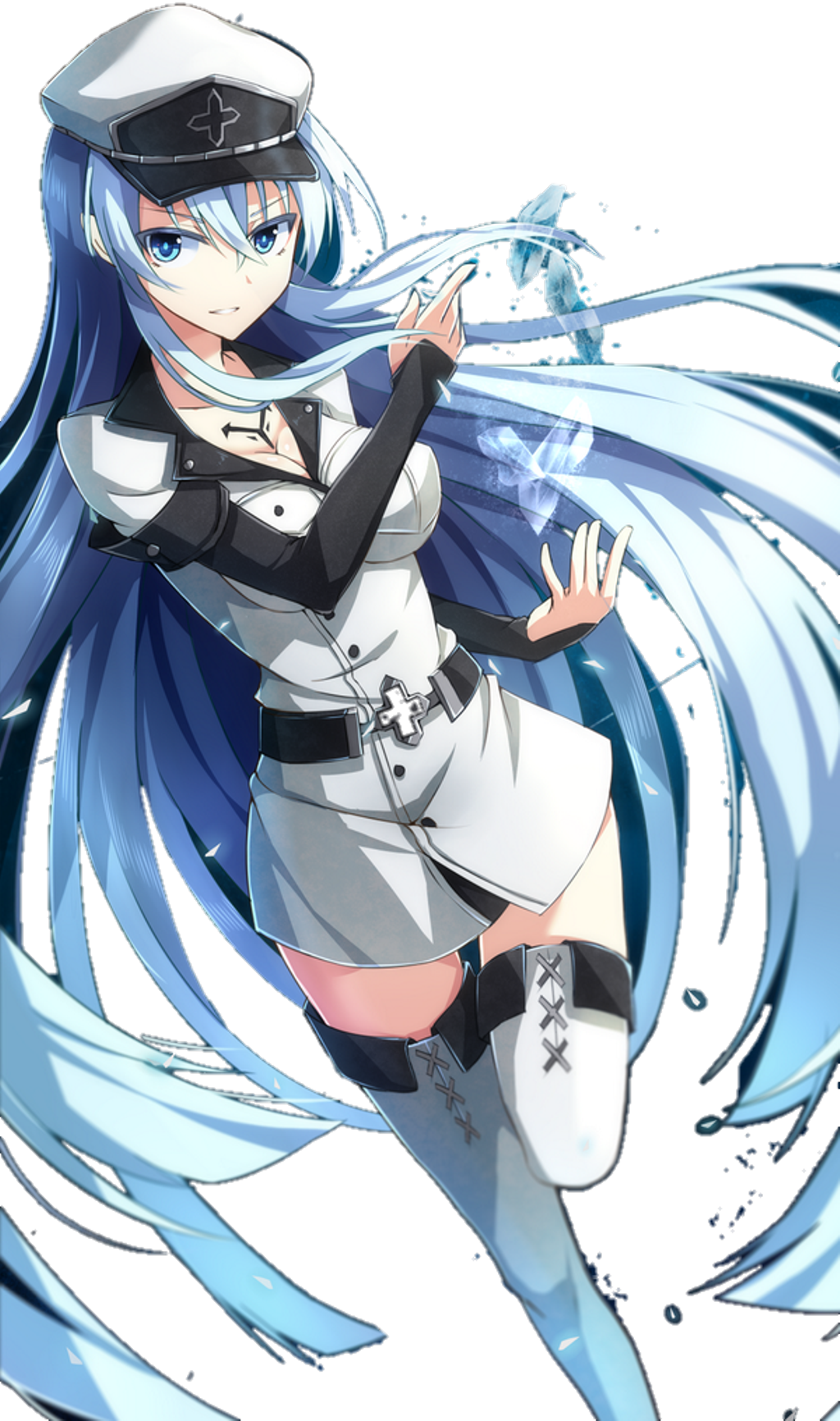 Download Akame Sticker - Akame Ga Kill Esdeath Art - Full Size PNG