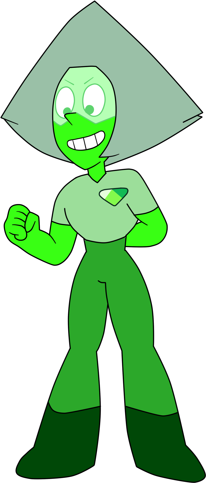 Gems Clipart Peridot - Cartoon (1740x2441), Png Download