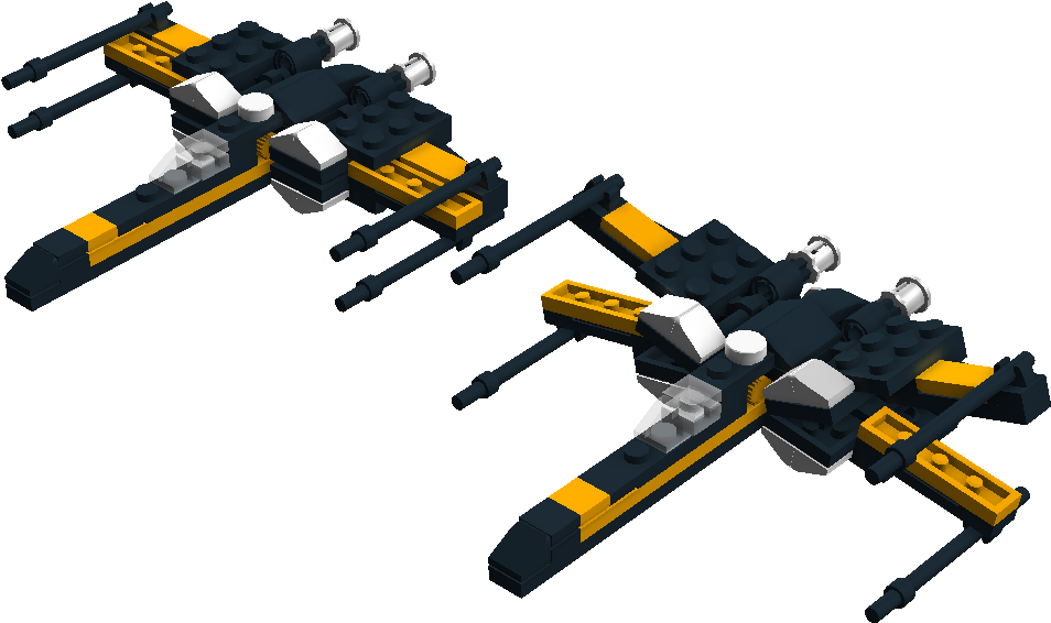 Original Lego Creation By Independent Designer - Lego Mini Poe X Wing (1123x820), Png Download