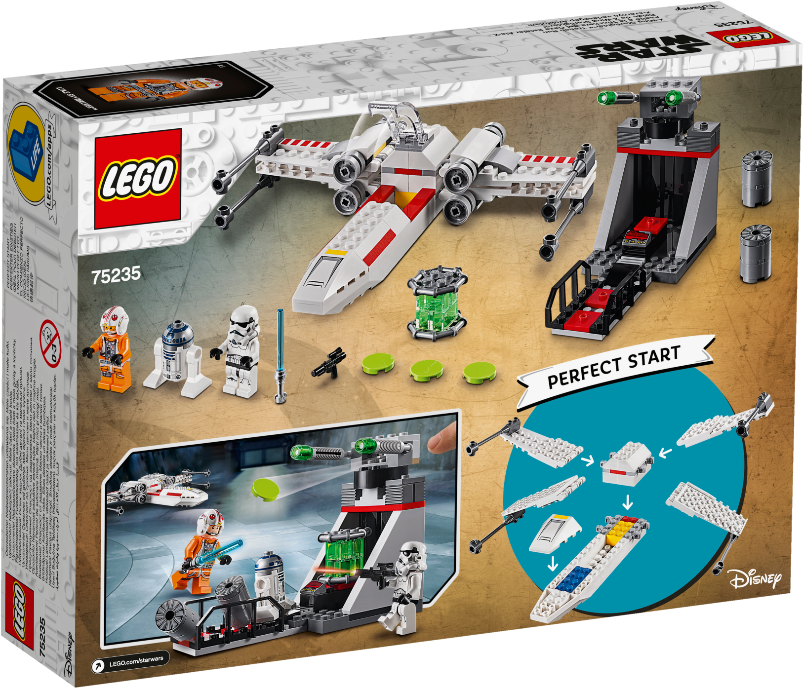 Lego 75235 Star Wars X-wing Starfighter™ Trench Run - Set Lego Star Wars 75235 (2400x1800), Png Download