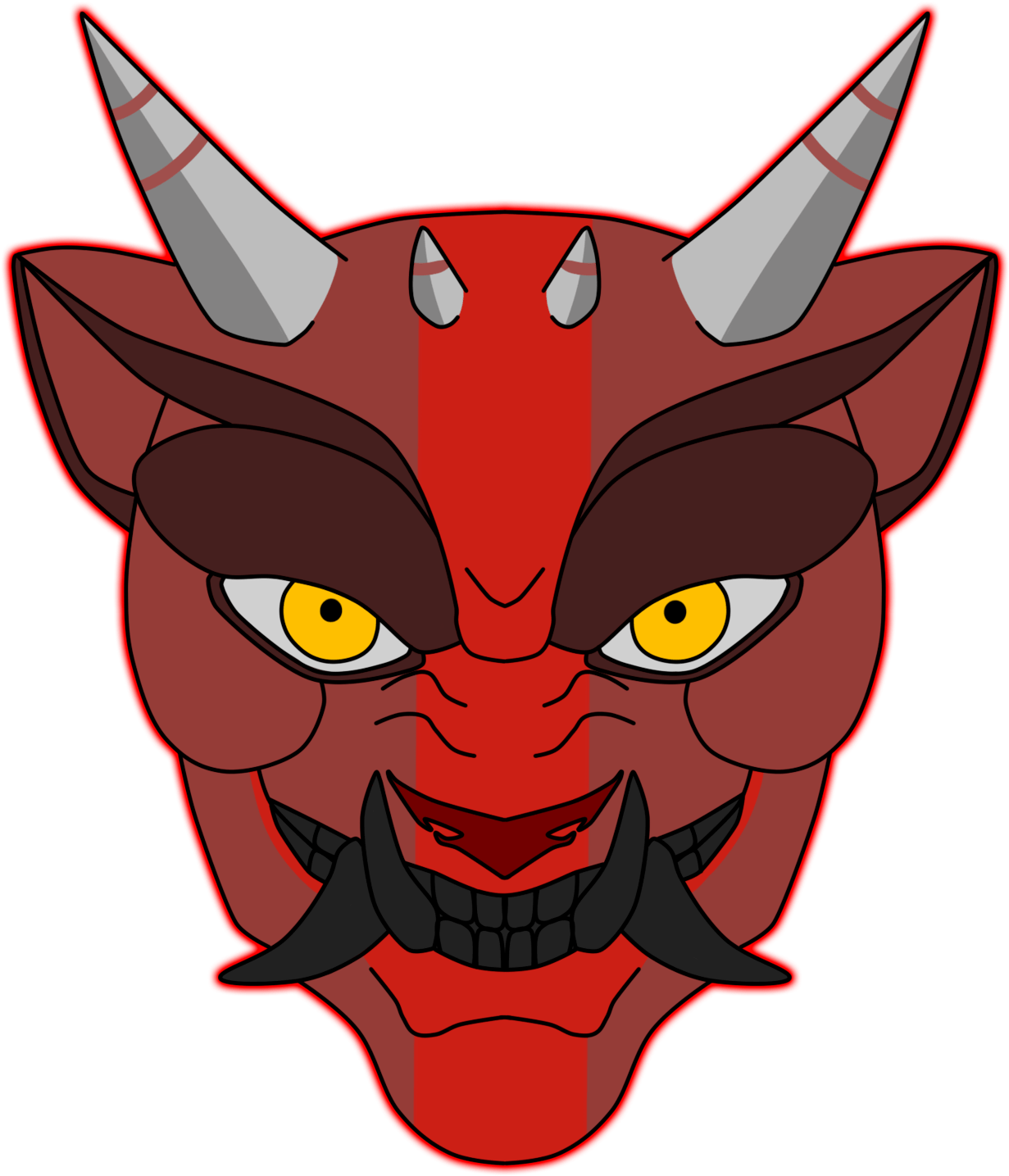 Oni Mask Transparent (1280x1707), Png Download