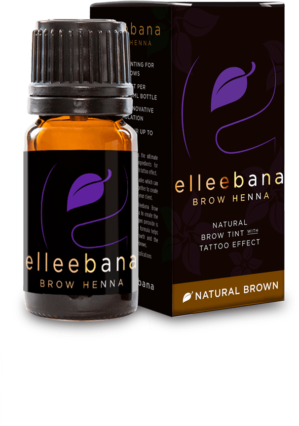 Henna Para Cejas - Elleebana Dark Brown Henna (1080x1080), Png Download