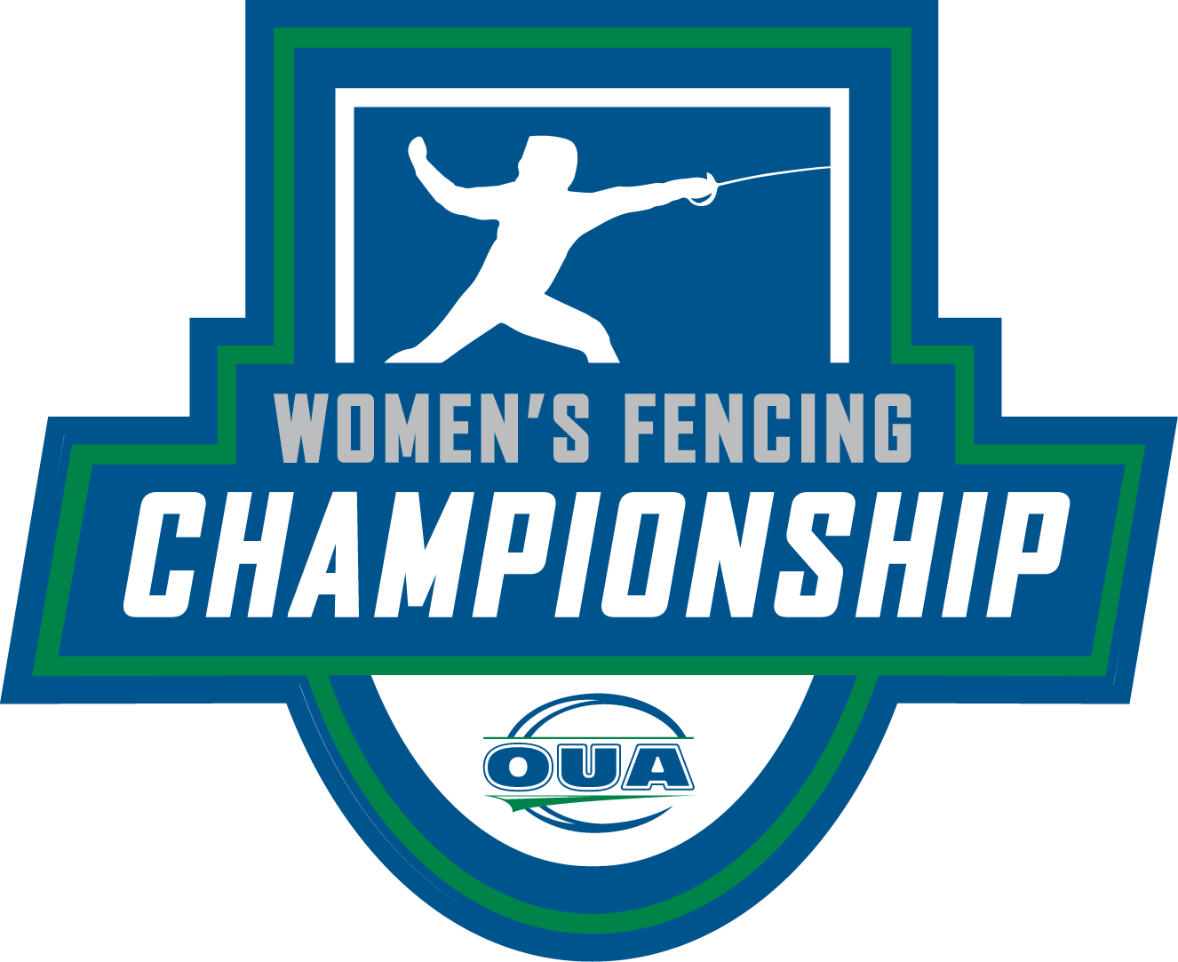 Brock Hosts Oua Women's Fencing Championships - Emblem (1326x1083), Png Download
