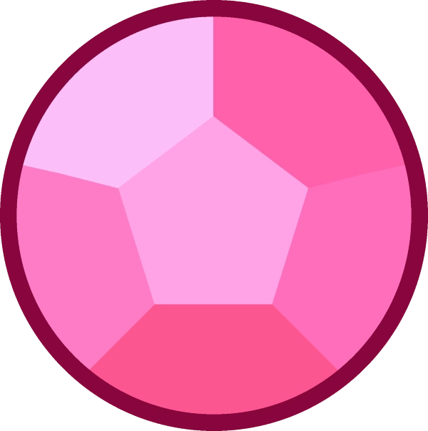 Gemstone Rose Quartz - Steven Universe Steven Gem (600x604), Png Download