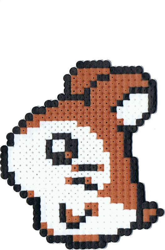 Modèle Gratuit - Hamster Perle Hama (527x800), Png Download