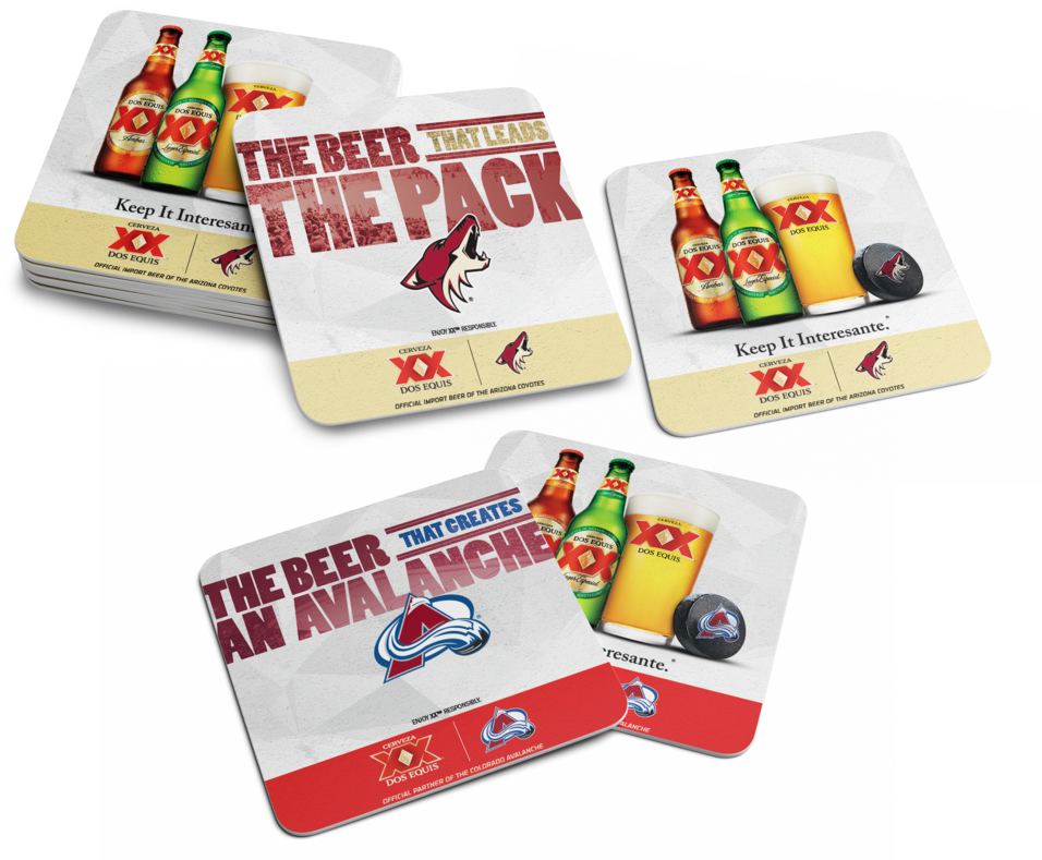 Coyotes Coaster Mockup (1000x831), Png Download