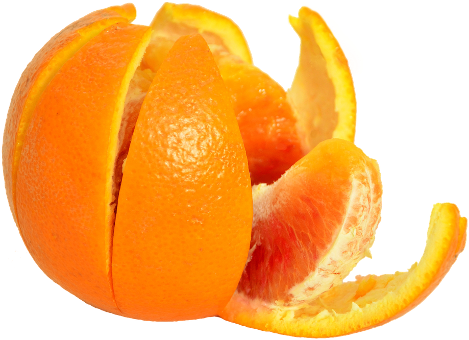 Orange Free, Fruit, Food, Vitamins, Citrus Fruits - Smoking Orange Peels (960x697), Png Download