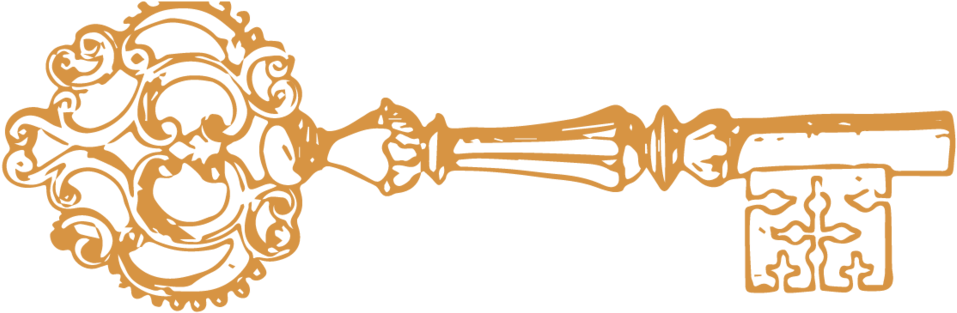 Key - Premium Giclee Print: Antique Key By Rene Stein : 16x12in (1000x382), Png Download