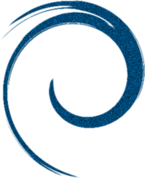 Freeuse Stock Blue Single Free Images At Clker Com - Blue Transparent Circle Swirl (488x600), Png Download