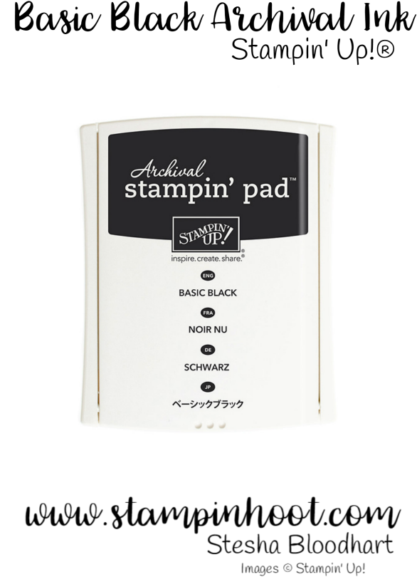 Stampin' Up Basic Black Archival Ink Pad Great For - Stampin' Up Inc. (640x896), Png Download