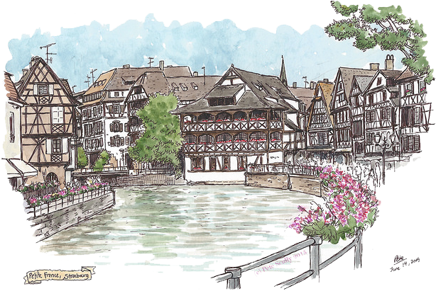 It Is An Explicit Purpose Of This Workshop To Gather - Strasbourg Sketch (799x463), Png Download