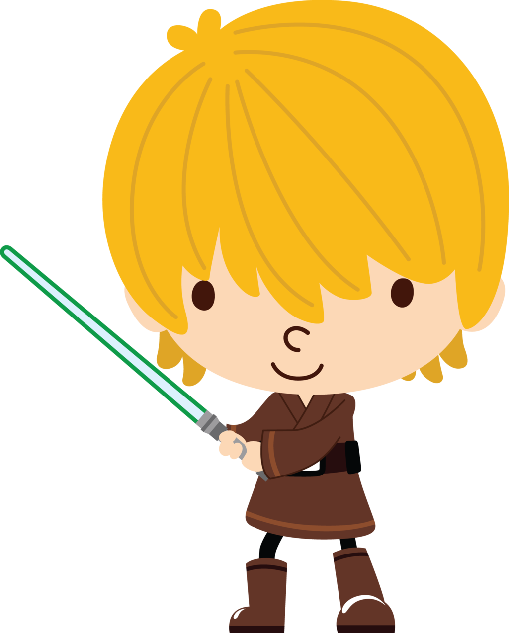 Already Felt- Characters 2 - Luke Star Wars Clipart (900x1119), Png Download