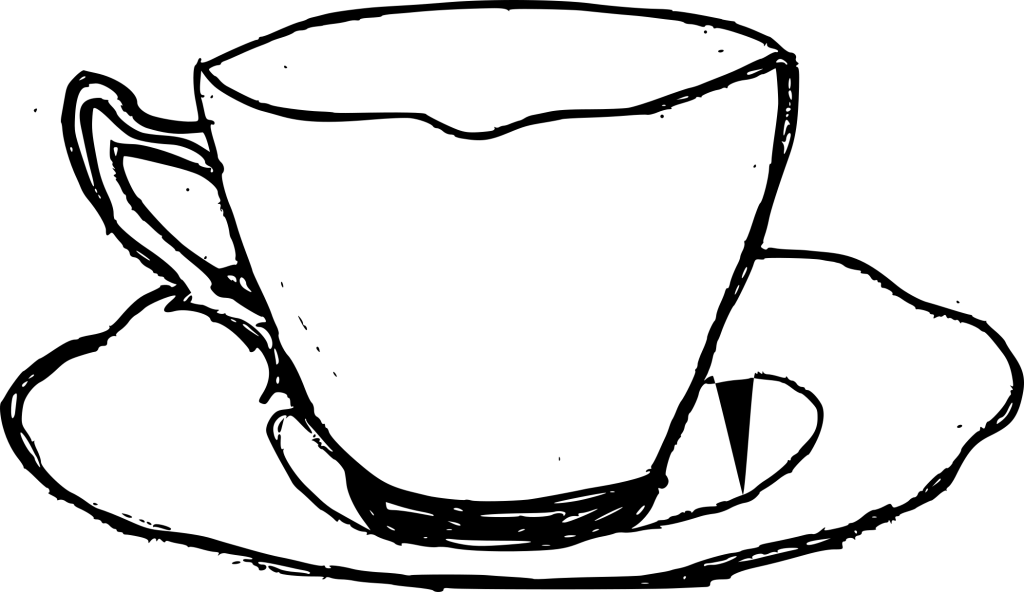 Png File Size - Teacup Drawing (1024x592), Png Download
