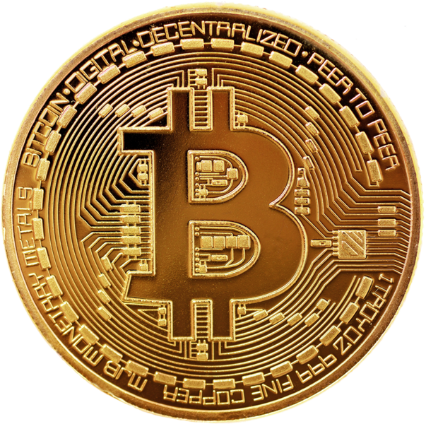 Bitcoin Png Transparent Hd Photo Photo - One Bitcoin (603x600), Png Download