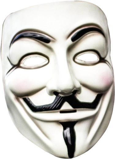 Anonymous Mask Png Image - Guy Fawkes Mask Transparent Background (500x632), Png Download