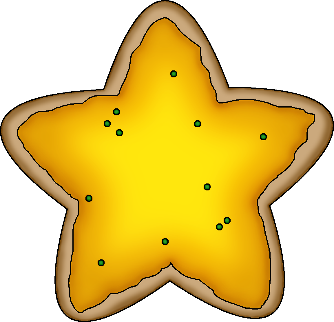 28 Collection Of Free Clipart Christmas Cookies - Christmas Sugar Cookie Clipart (1153x1111), Png Download