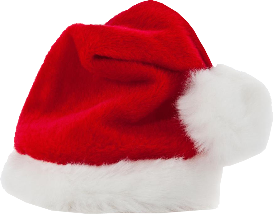 Christmas Hat Transparent - Santa Claus Hat Transparent Background (877x688), Png Download