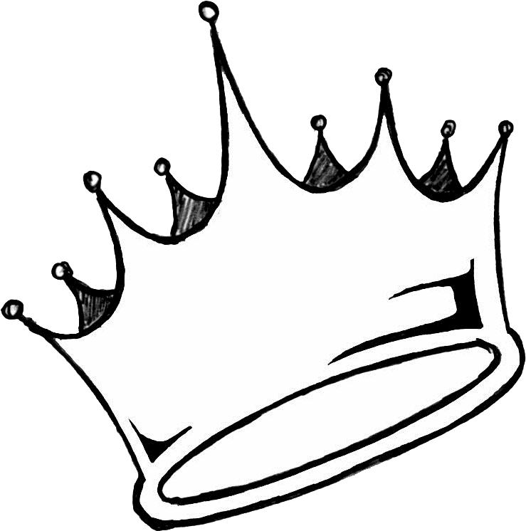 Drawn Crown Transparent Tumblr - Crown Drawing (988x888), Png Download