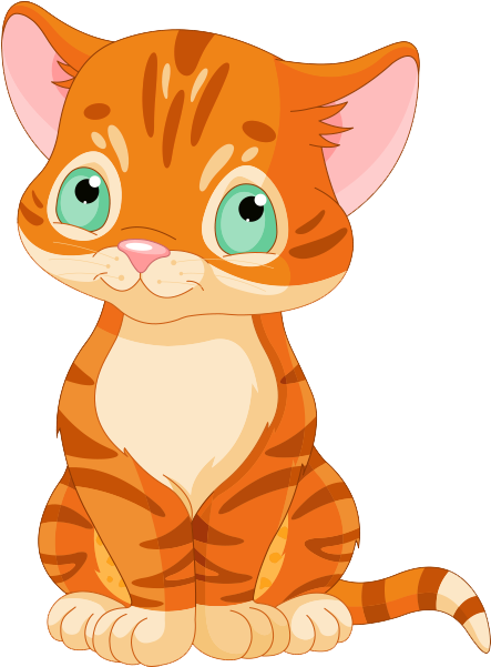 Cat Cartoon Images Png (500x600), Png Download