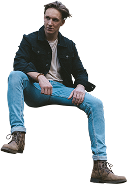 Man Sitting Cutout Png Image - Cut Out People Sitting Png (369x480), Png Download