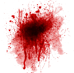 Mouth Blood Png - Blood Splatter (463x317), Png Download