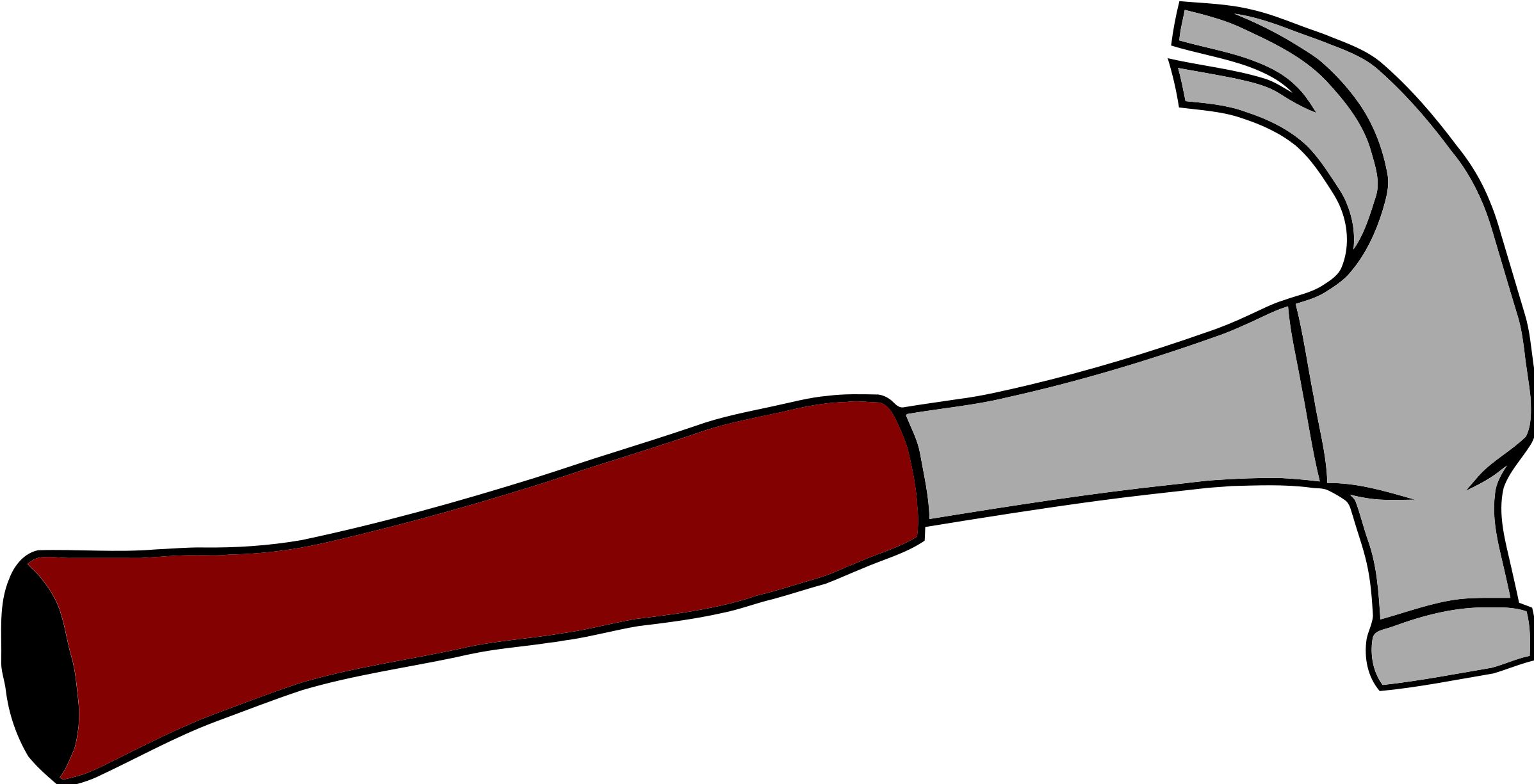 Hammer Gavel Clipart Kid 2 Clipartandscrap - Hammer Clipart (2400x1231), Png Download