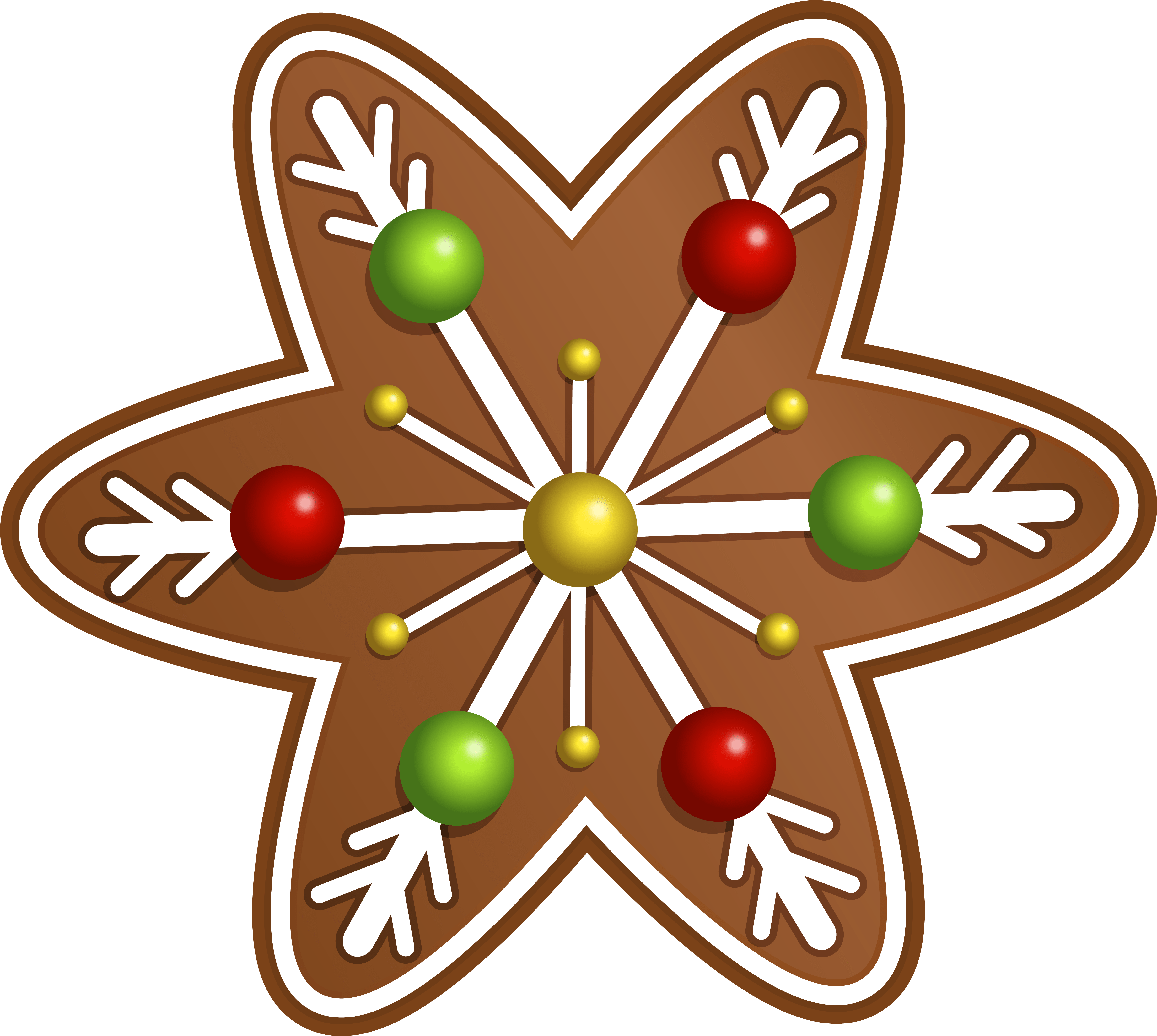 Christmas Cookie Clip Art Free Merry Christmas And - Christmas Cookies Clipart (6169x5523), Png Download