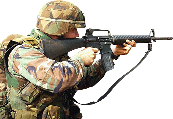 Soldier Png - Firing From Truck Greeting Card (559x385), Png Download