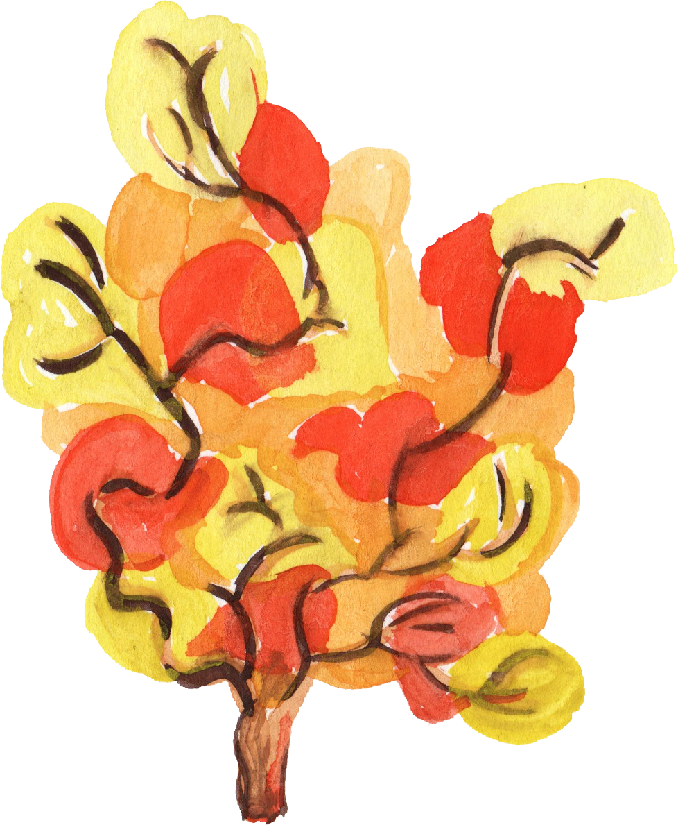 Watercolor Tree 8 , 2018 04 05 - Visual Arts (978x1189), Png Download