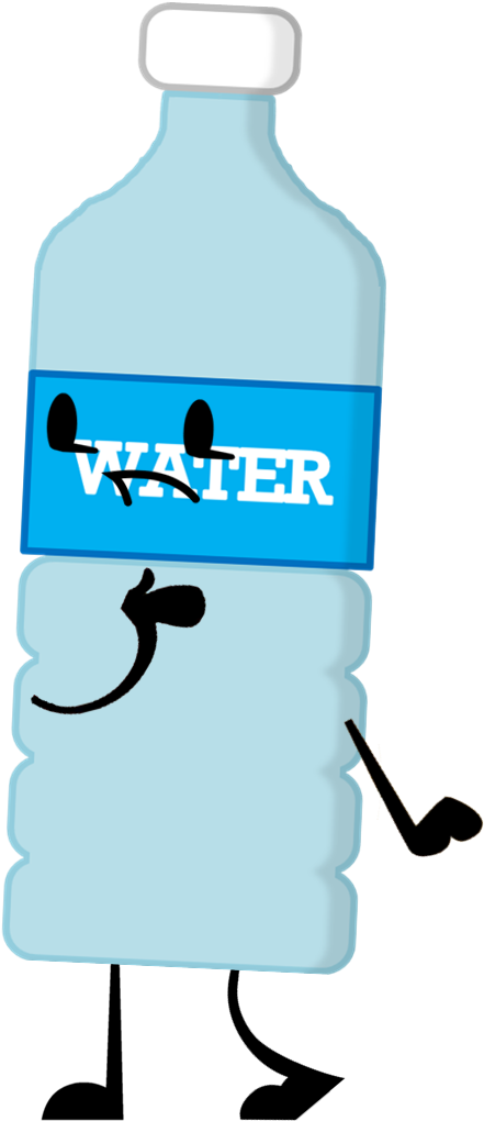 Water Bottle Pose - Battle For Dream Island Water (460x1064), Png Download