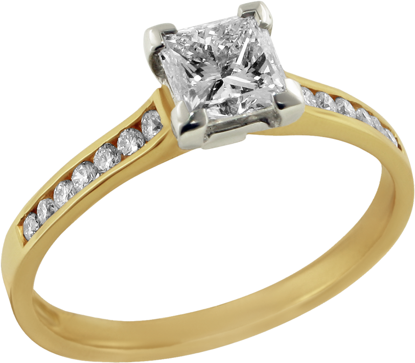 Gold Ring Png - Diamond Gold Ring Png (900x900), Png Download