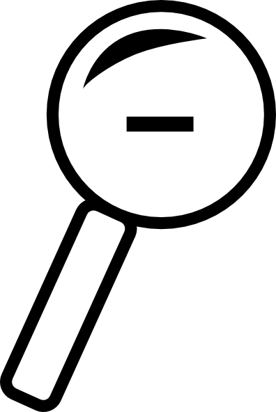 Clip Art Magnifying Glass (396x592), Png Download