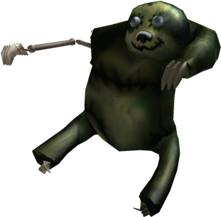 Zombie Shoulder Sloth - Roblox (420x420), Png Download