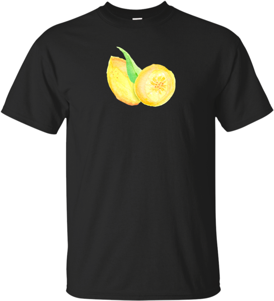Watercolor Lemon T-shirt - Silence Is Golden Duct Tape Is Silver Tall T-shirt (1024x1024), Png Download