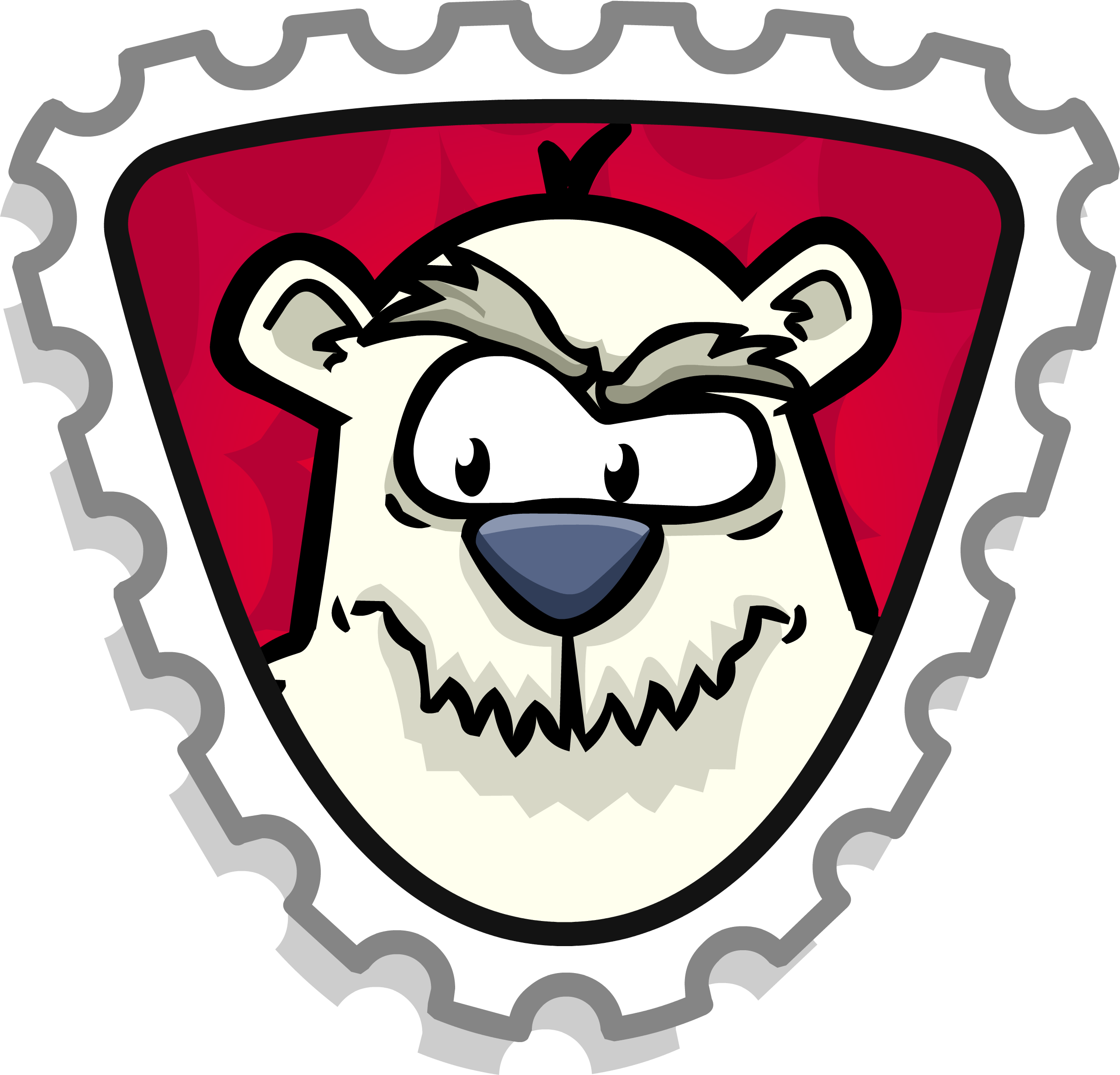 Herbert Stamp - Club Penguin Extreme Stamps (2451x2352), Png Download