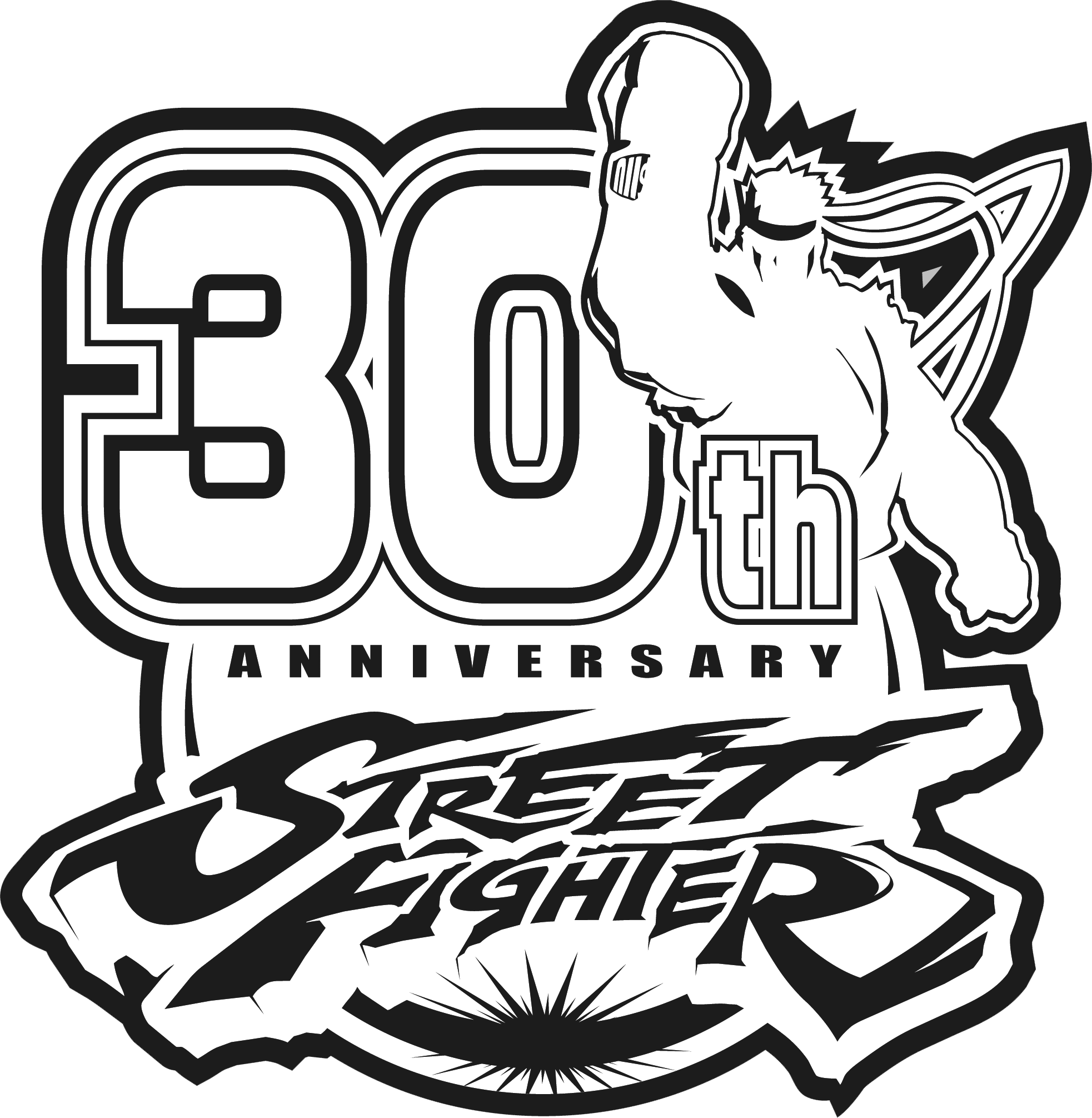 Street Fighter A New Fight Is On - Street Fighter 30th Anniversary Logo (1965x2011), Png Download