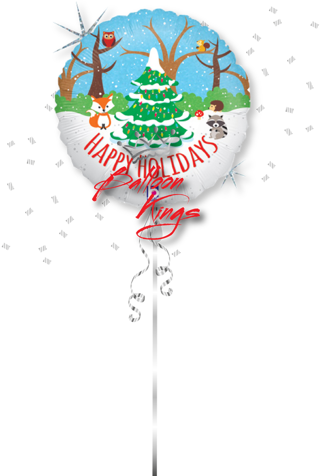 Woodland Happy Holidays - Christmas Day (854x1024), Png Download
