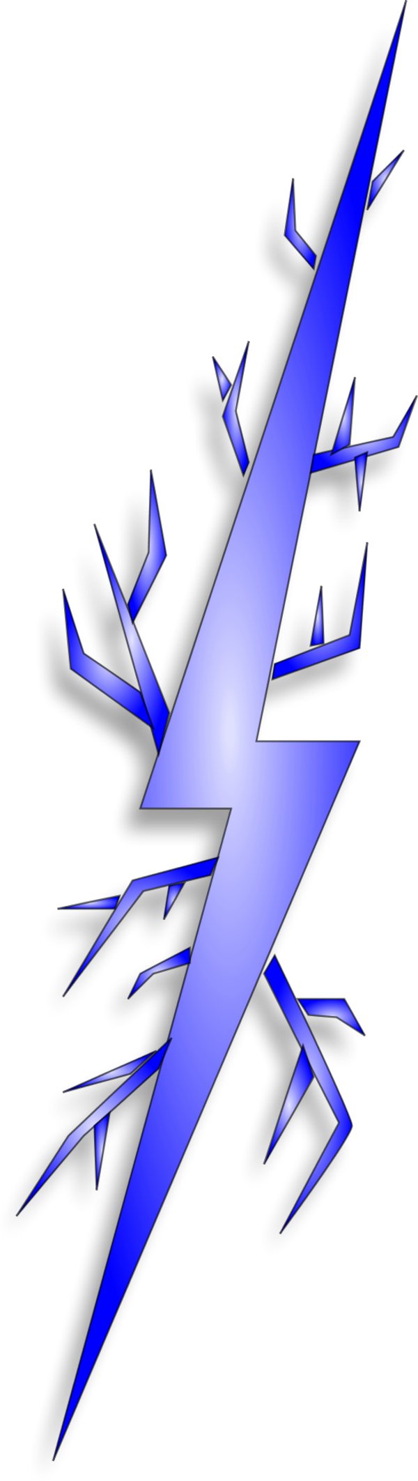 Yellow Lightning Electricity Bolt Thunder Lightning - Spark Clip Art (600x2125), Png Download