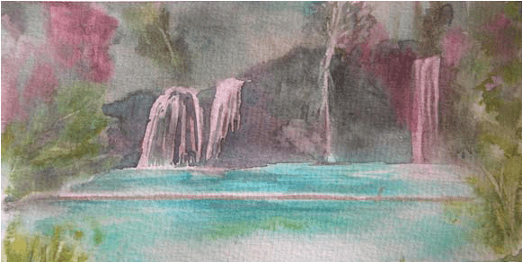 Hanging Lake Suspended Paradise - Waterfall (600x600), Png Download