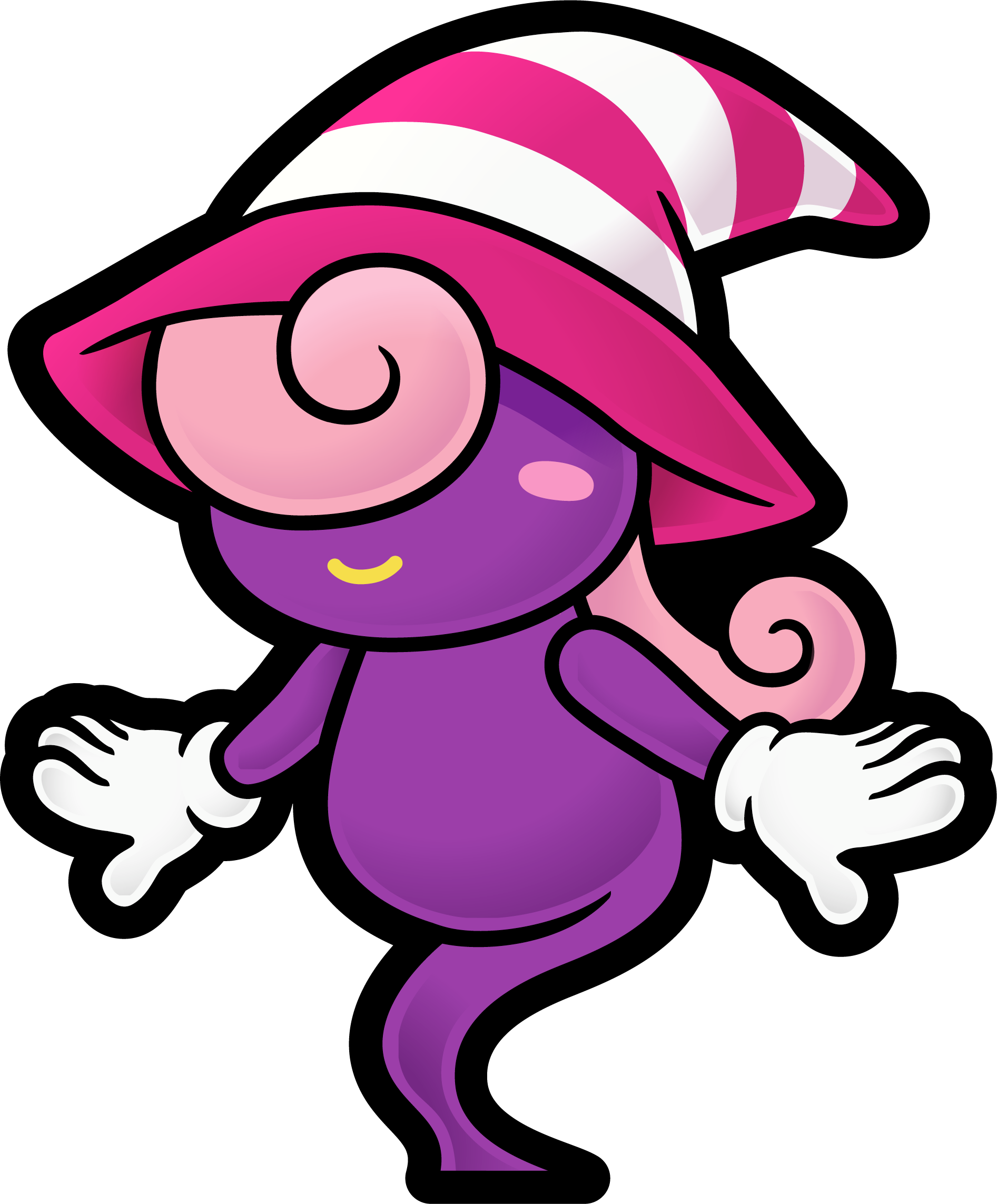 Vivian - Paper Mario The Thousand Year Door Characters (1893x2286), Png Download