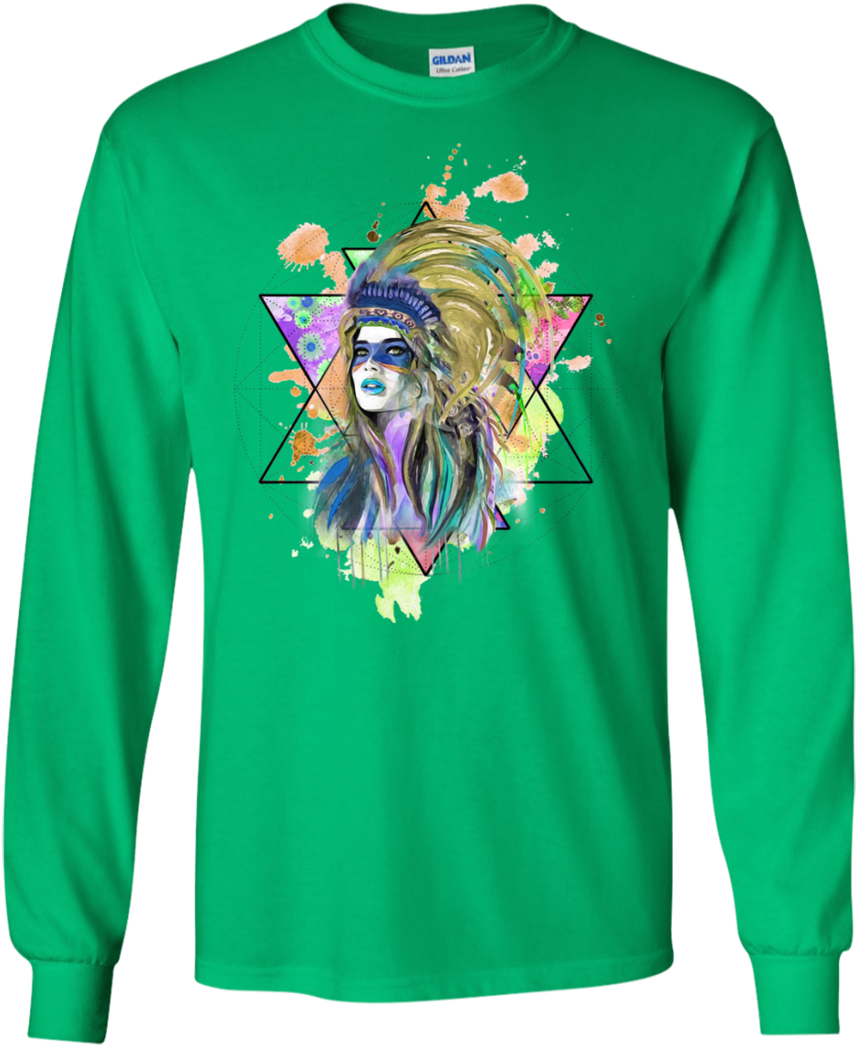 Watercolor Headdress Classic T-shirt - Texas Longhorns Is The Strongest T Shirts (1155x1155), Png Download