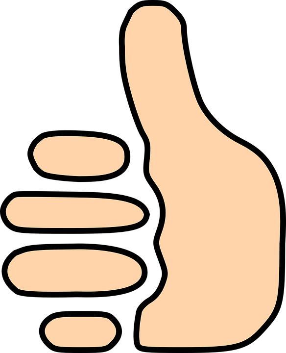 Thumbs Up Symbol Clip Art - Thumbs Up Clipart Gif (486x599), Png Download
