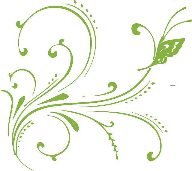 Vine-303819 640 - Flourish Clipart Black And White (640x568), Png Download