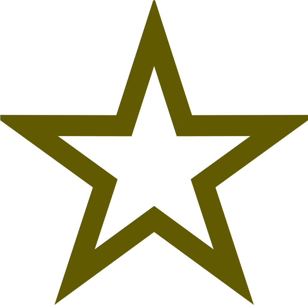 3d White Star Png Download - Star Outline (1024x1024), Png Download