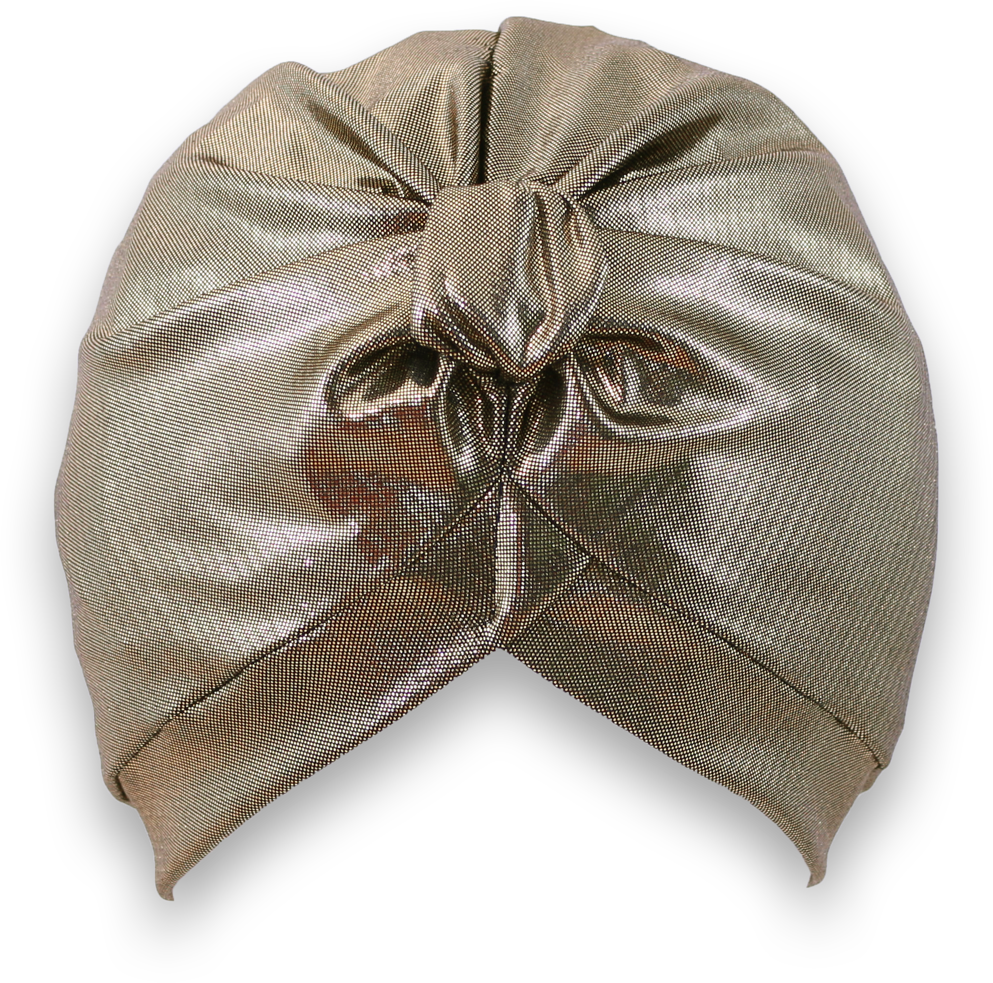 Gold Foil Shower Turban - Mask (2850x2850), Png Download