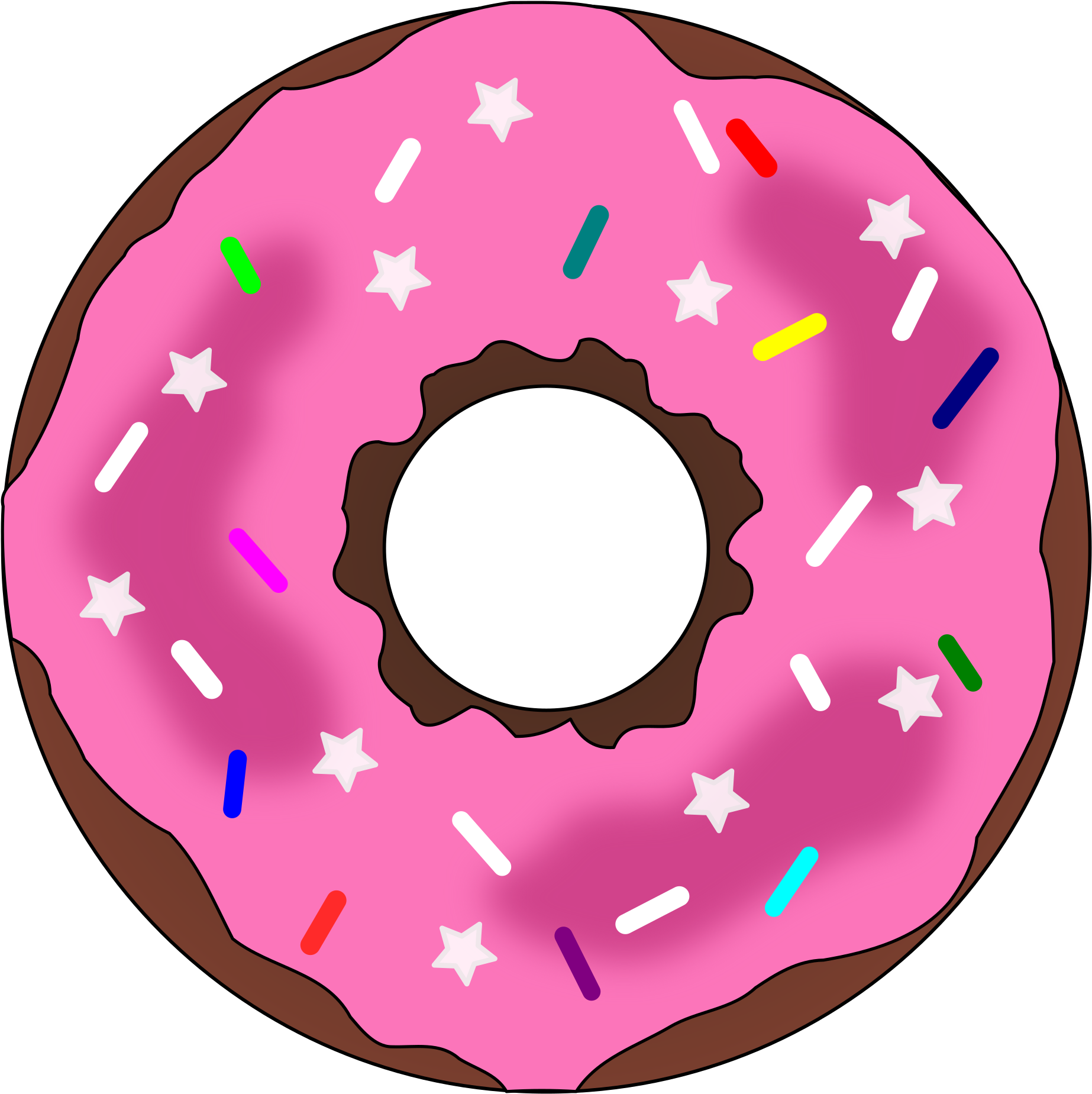 Donut Png - Small Pic Of A Donut (2397x2400), Png Download